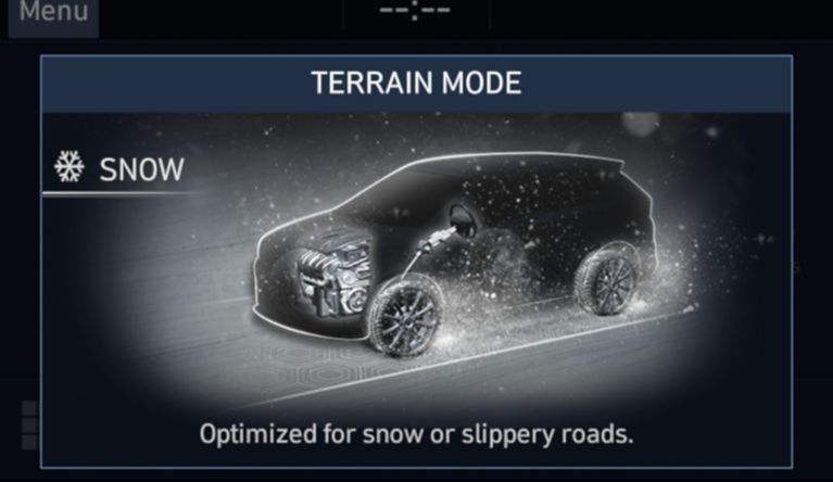 New Terrain Mode Selector on the new Santa Fe